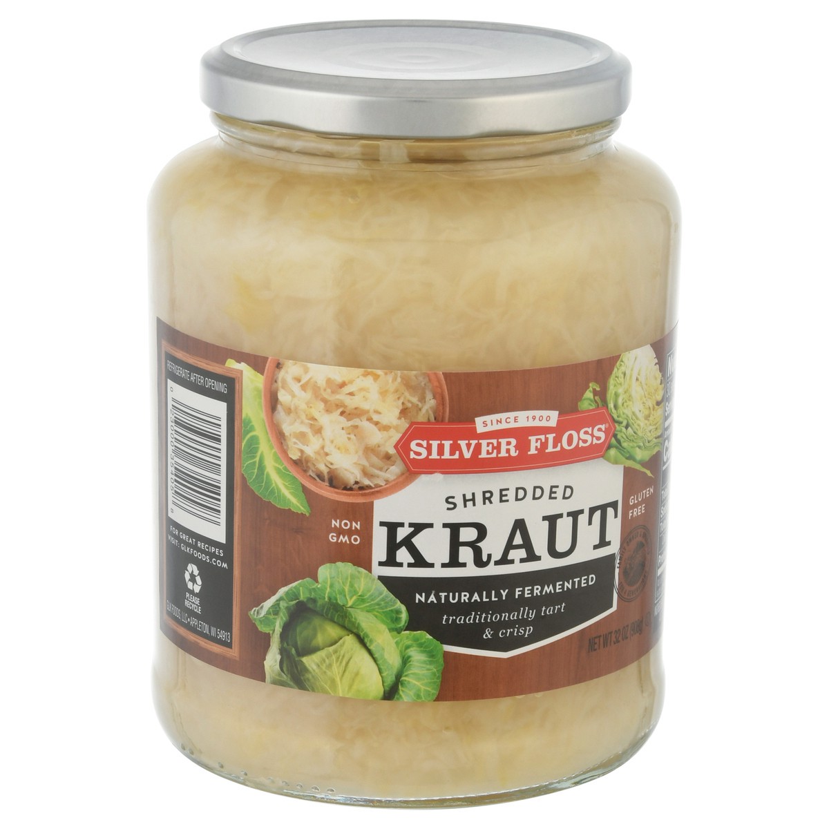 slide 11 of 11, Silver Floss Shredded Kraut 32 oz, 32 oz