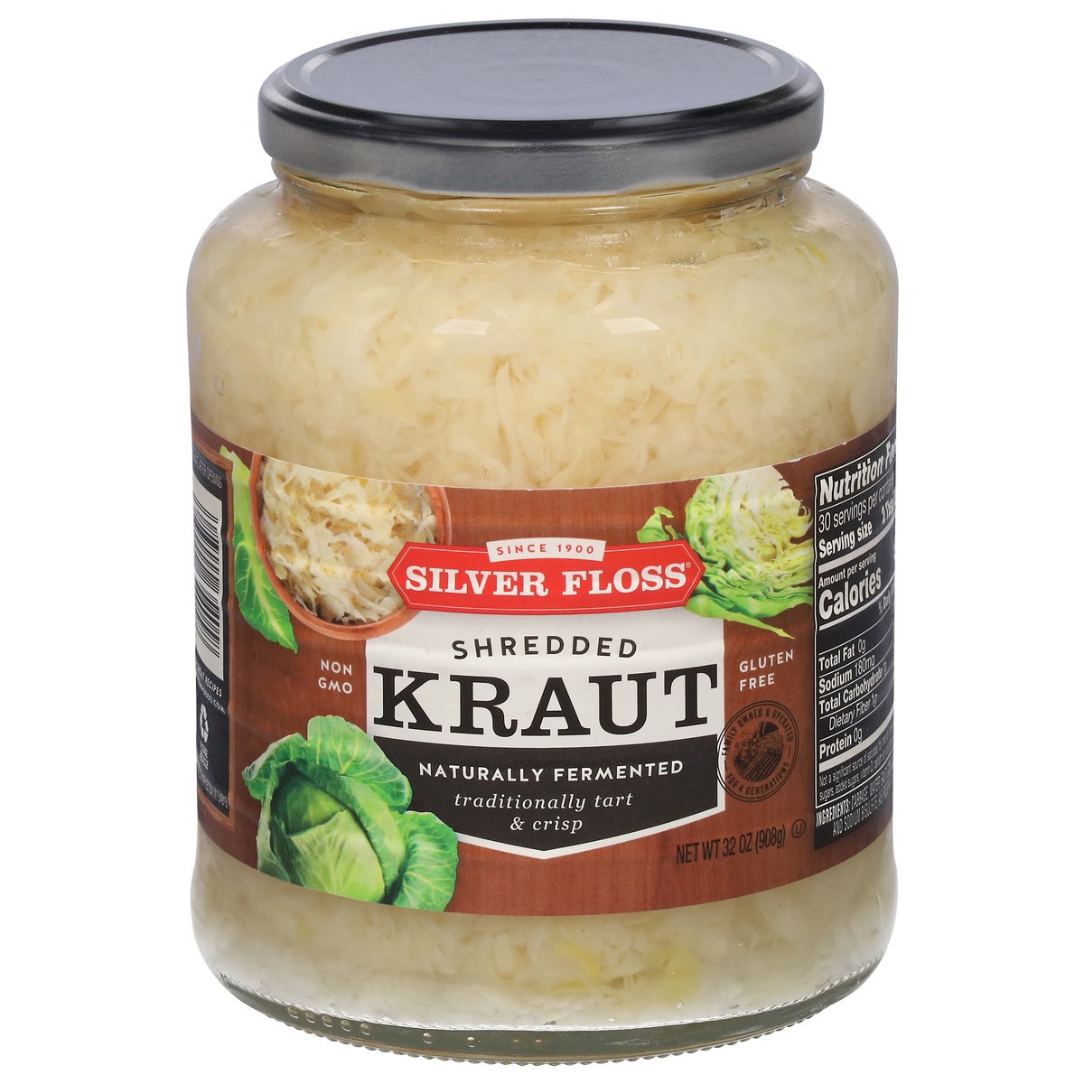 slide 1 of 11, Silver Floss Shredded Kraut 32 oz, 32 oz