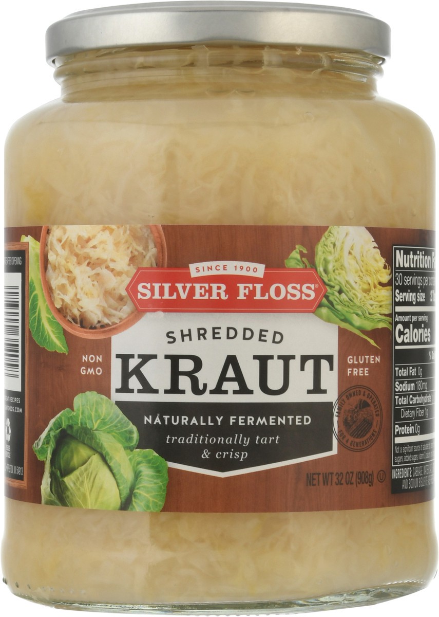 slide 7 of 11, Silver Floss Shredded Kraut 32 oz, 32 oz