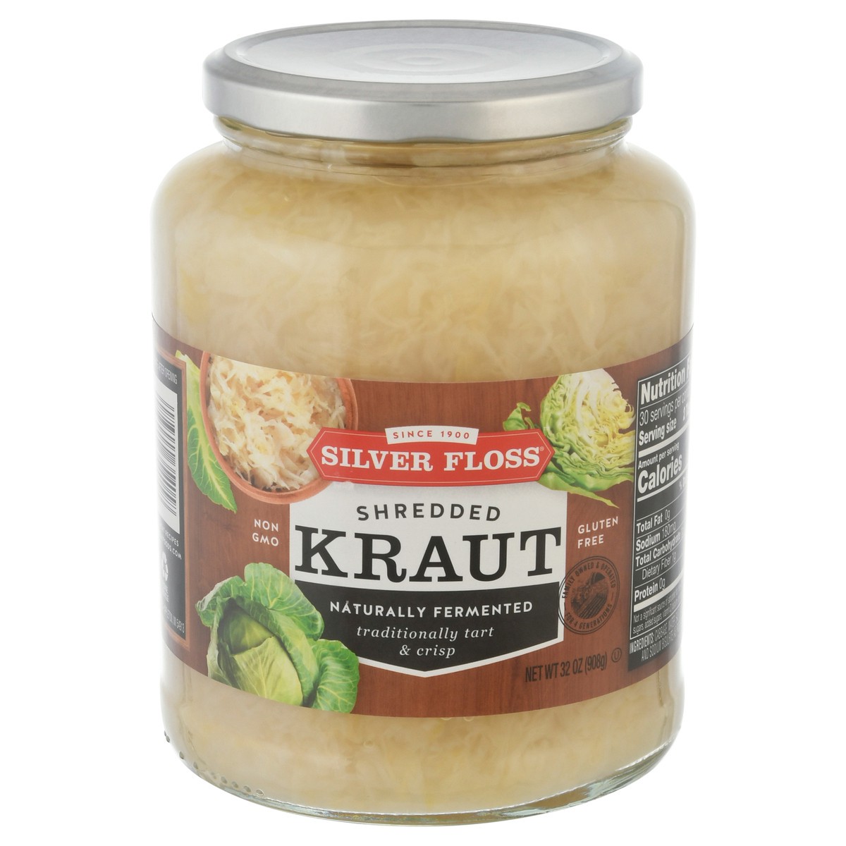 slide 9 of 11, Silver Floss Shredded Kraut 32 oz, 32 oz