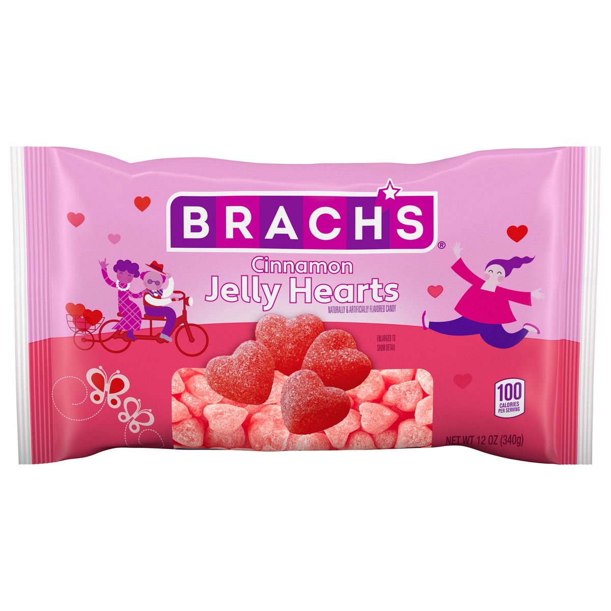 slide 11 of 11, Brach's Cinnamon Jelly Hearts, 1 ct