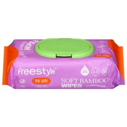 FreeStyle Soft Bamboo Wipes Jumbo 72 ea