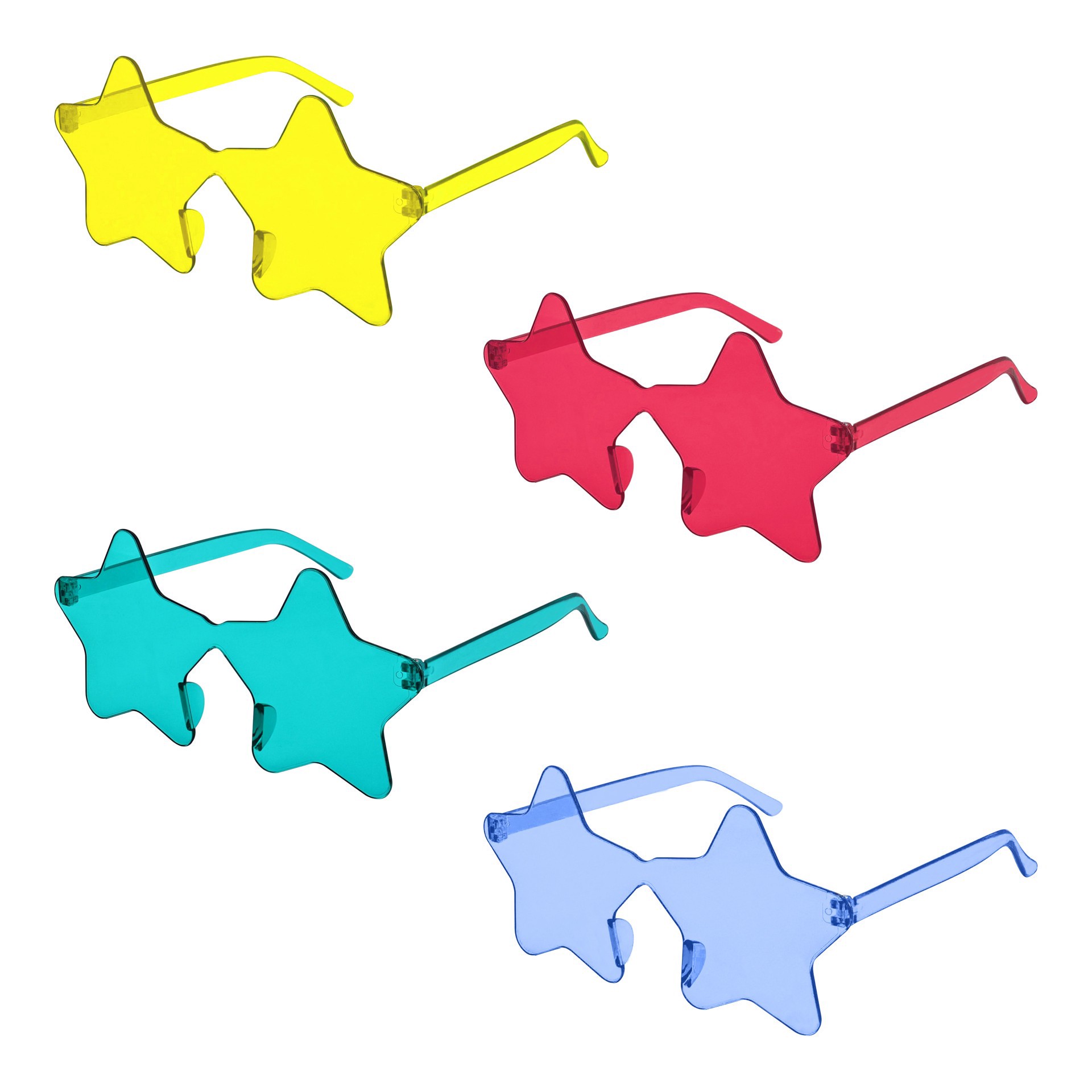 slide 2 of 2, 5.5" Star Shaped Glasses, 4ct. By Celebrate It, 4 ct