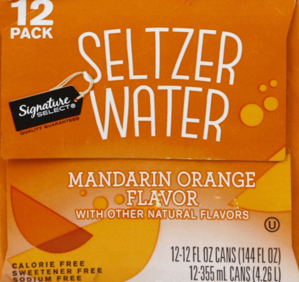 slide 5 of 7, Signature Select Seltzer Water 12 ea, 12 ct