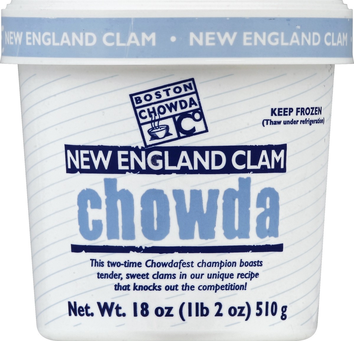 slide 3 of 3, Boston Chowda Co. Chowda, New England Clam, 18 oz