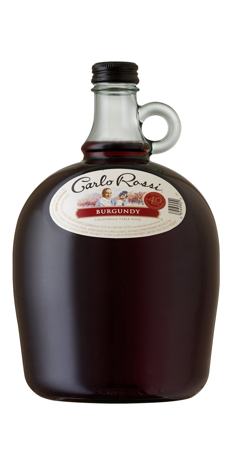 slide 1 of 1, Carlo Rossi Burgundy, 3 liter