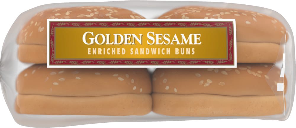 slide 9 of 9, Western Hearth Golden Sesame Extra Large Enriched Sandwich Buns, 8 ct; 22 oz
