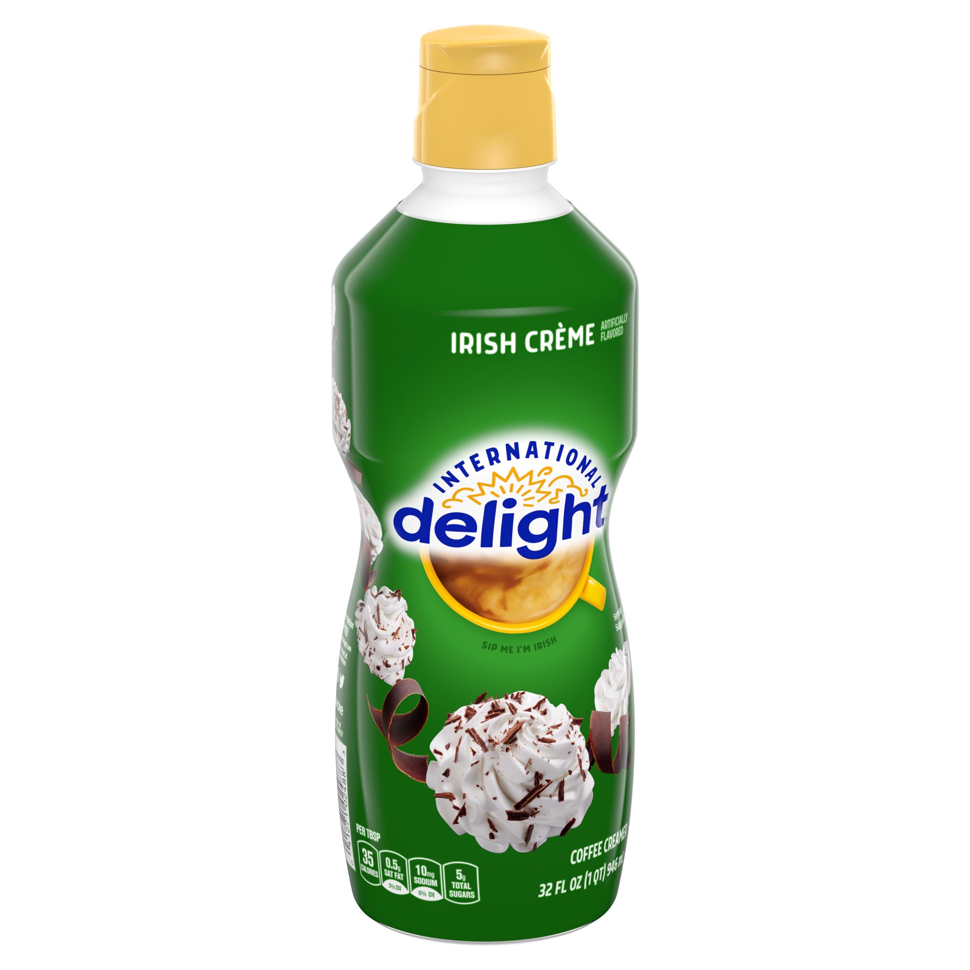 slide 2 of 5, International Delight Coffee Creamer, Irish Creme, Refrigerated Flavored Creamer, 32 FL OZ Bottle, 32 fl oz