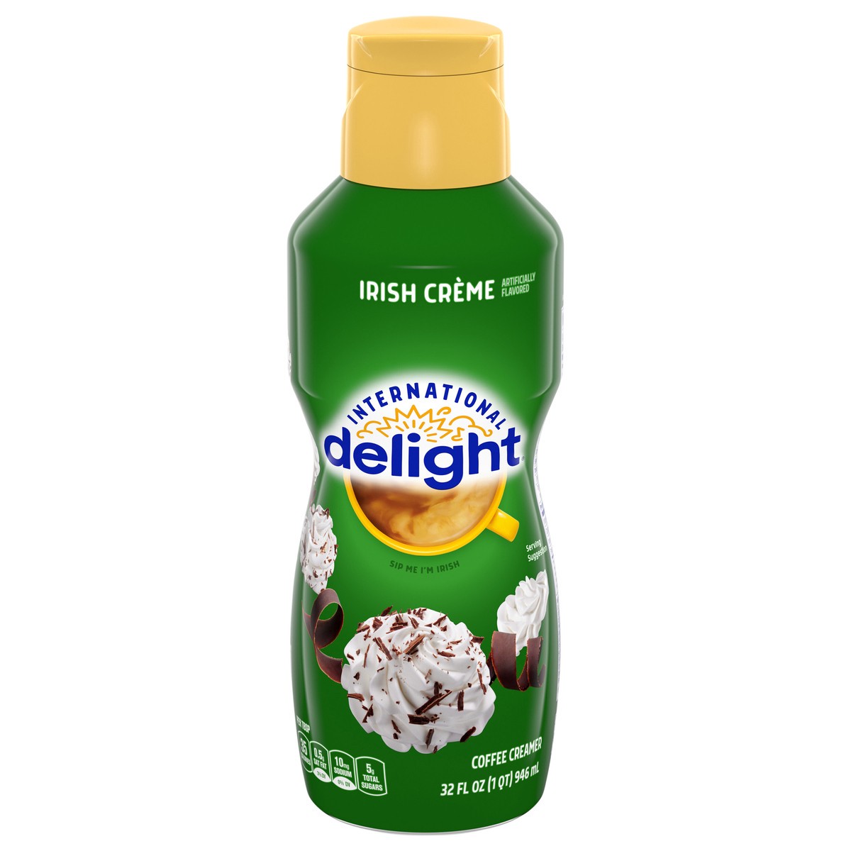 slide 1 of 5, International Delight Coffee Creamer, Irish Creme, 32 FL OZ Bottle, 32 fl oz