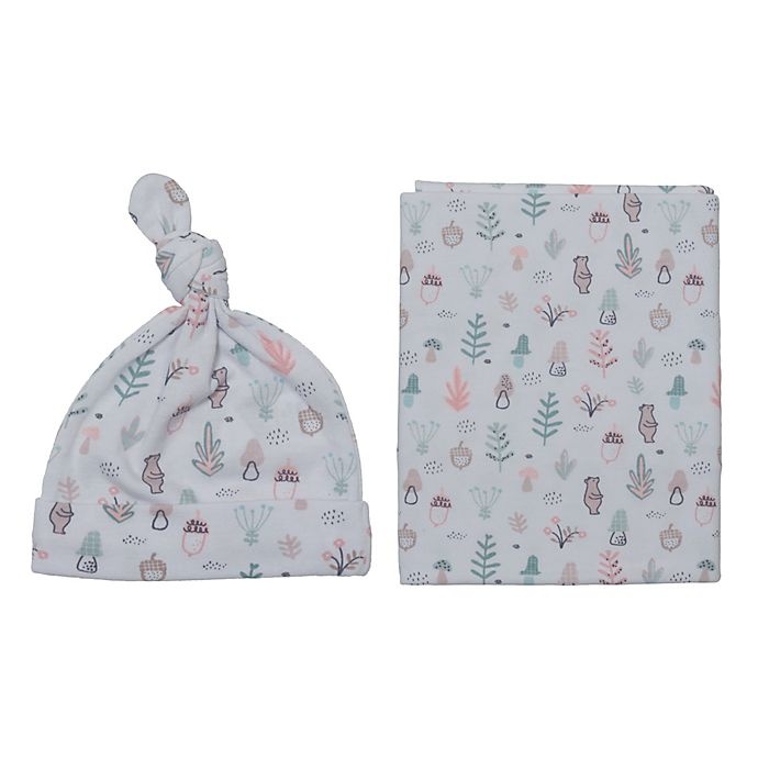 slide 1 of 1, So 'Dorable Hat and Swaddle Set - Forest, 2 ct