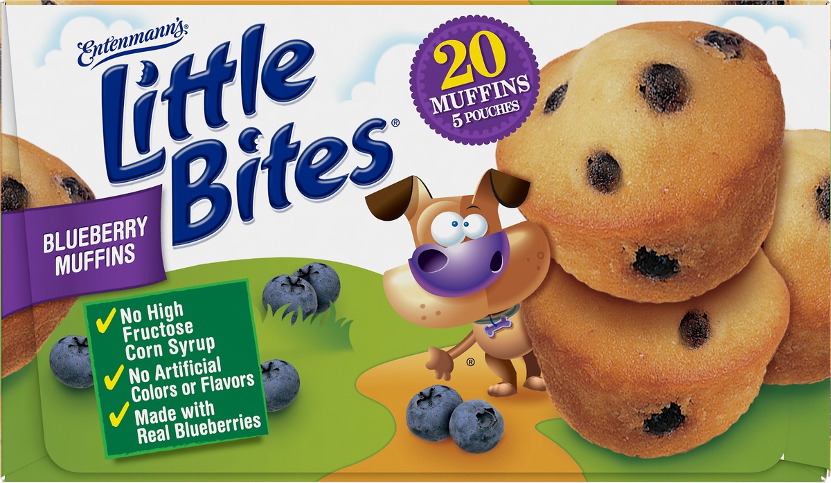 slide 5 of 7, Entenmann’s Little Bites Blueberry Muffins, 5 pk; 4 ct; 8.25 oz