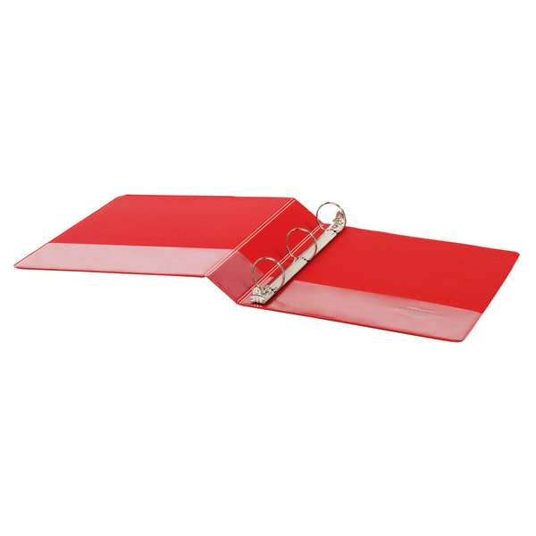 slide 2 of 5, Office Depot Brand Nonstick Round-Ring Binder, 1 1/2'' Rings, 64% Recycled, Red, 1 ct