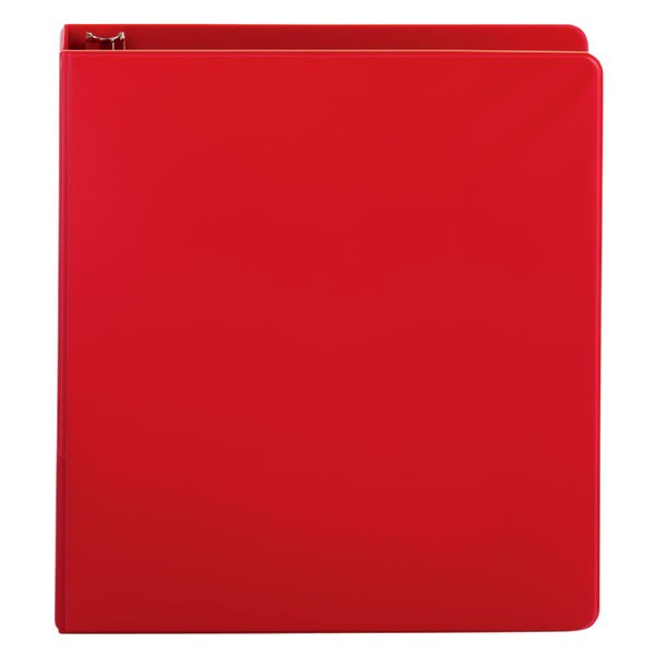 slide 4 of 5, Office Depot Brand Nonstick Round-Ring Binder, 1 1/2'' Rings, 64% Recycled, Red, 1 ct