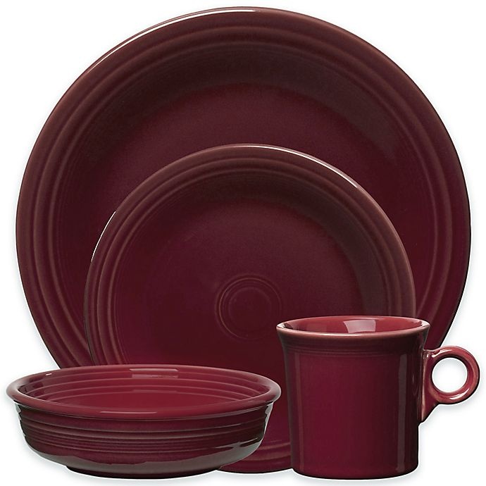 slide 1 of 1, Fiesta Place Setting - Claret, 4 ct