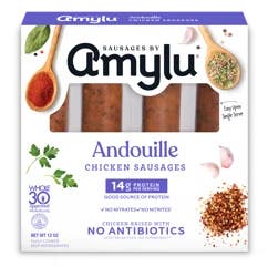 Amylu Foods Andouille Chicken Sausages 12 oz