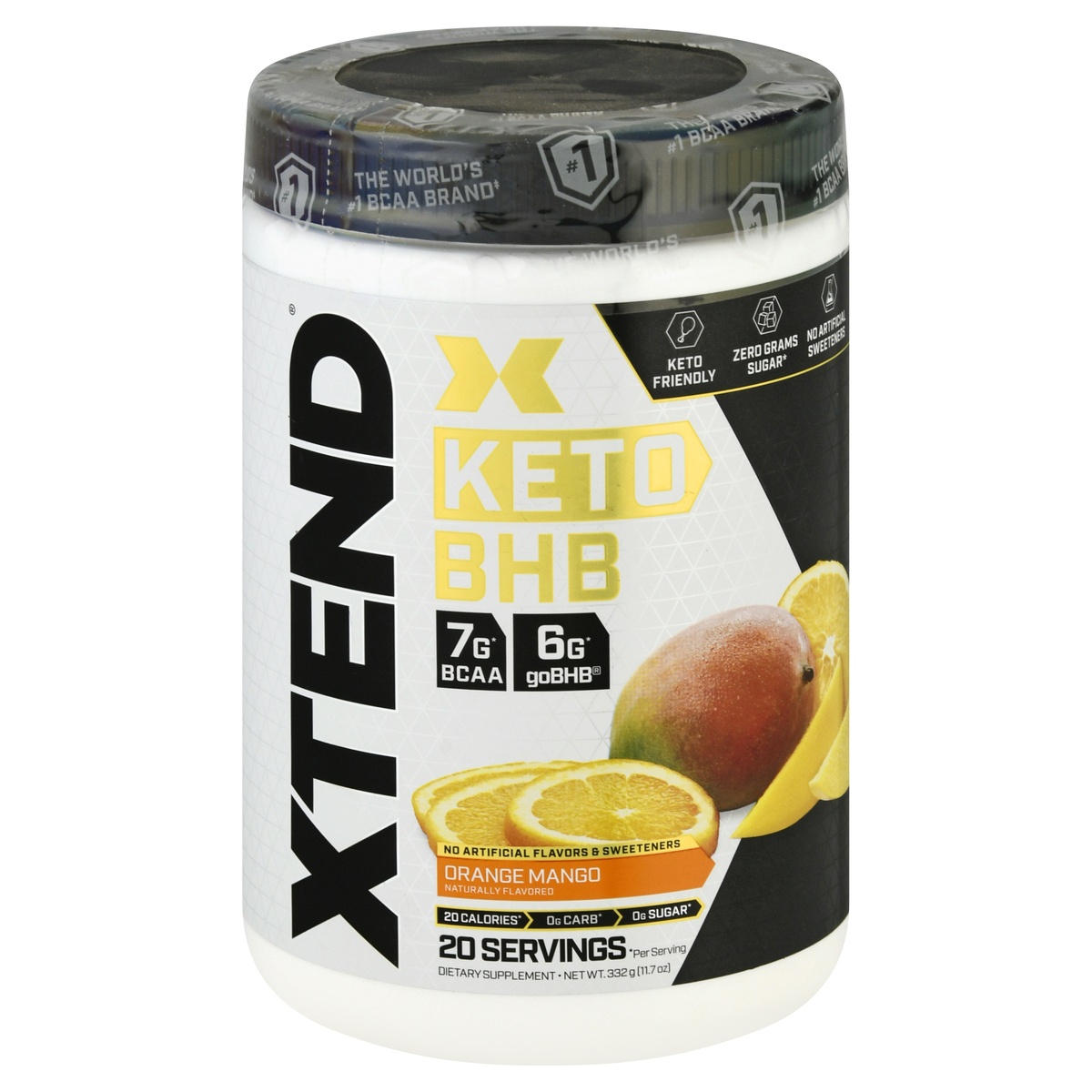 slide 1 of 1, XTEND Keto BHB, Orange Mango, 332 gram