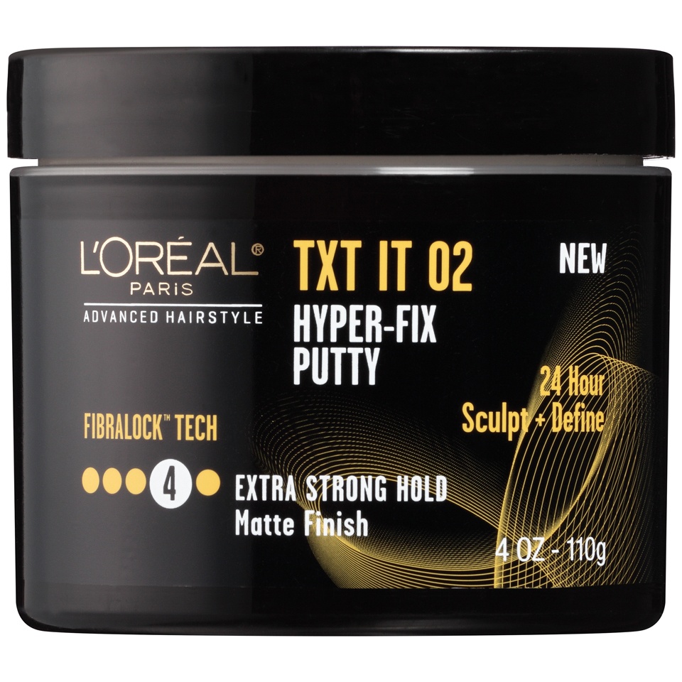 slide 1 of 1, L'Oréal Paris Advanced Hairstyle Txt It 02 Hyper-Fix Putty, 4 oz
