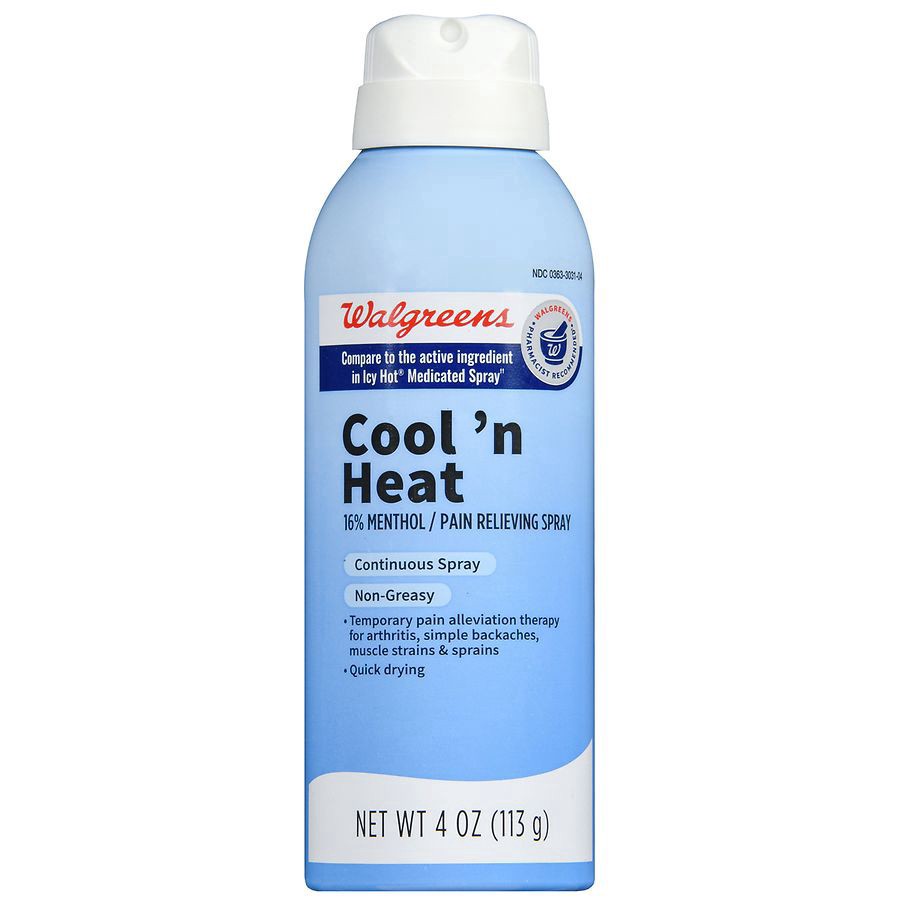 slide 4 of 5, Walgreens Cool 'N Heat Spray, 4 oz