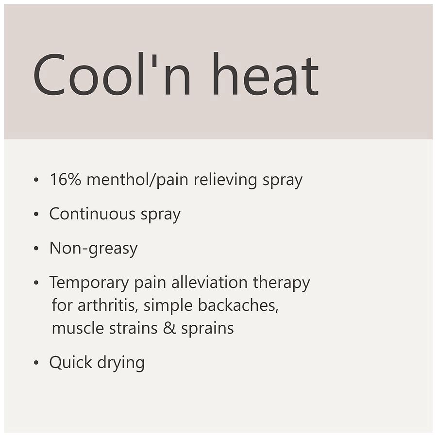 slide 2 of 5, Walgreens Cool 'N Heat Spray, 4 oz