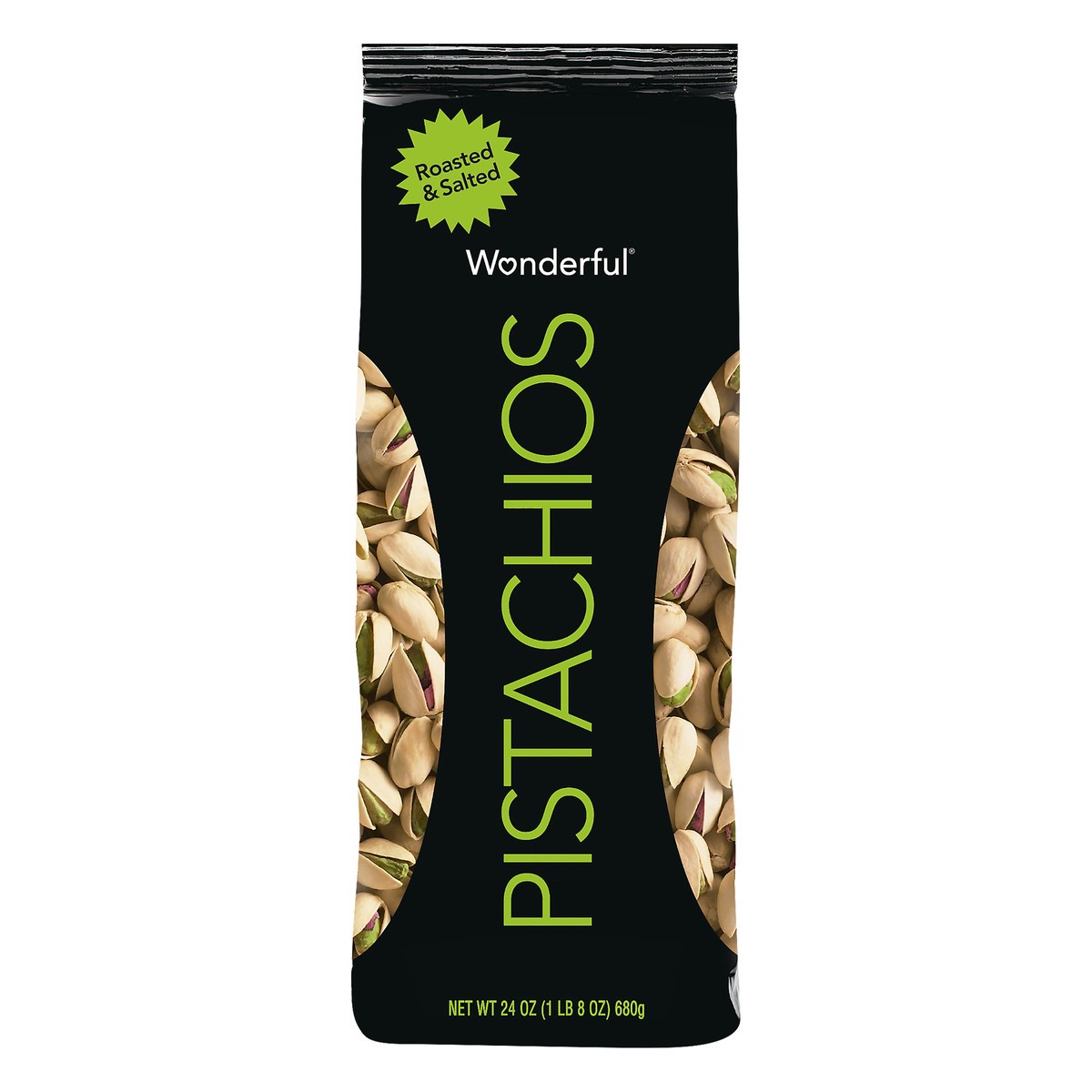 slide 1 of 5, Wonderful Pistachios Roasted & Salted Pistachios 24 oz, 24 oz