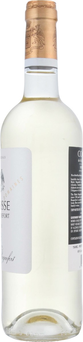 slide 6 of 12, Comtesse de Malet Roquefort Bordeaux Blanc 750 ml, 750 ml