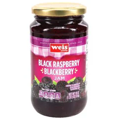 Weis Quality Black Raspberry Blackberry Jam - 18 oz