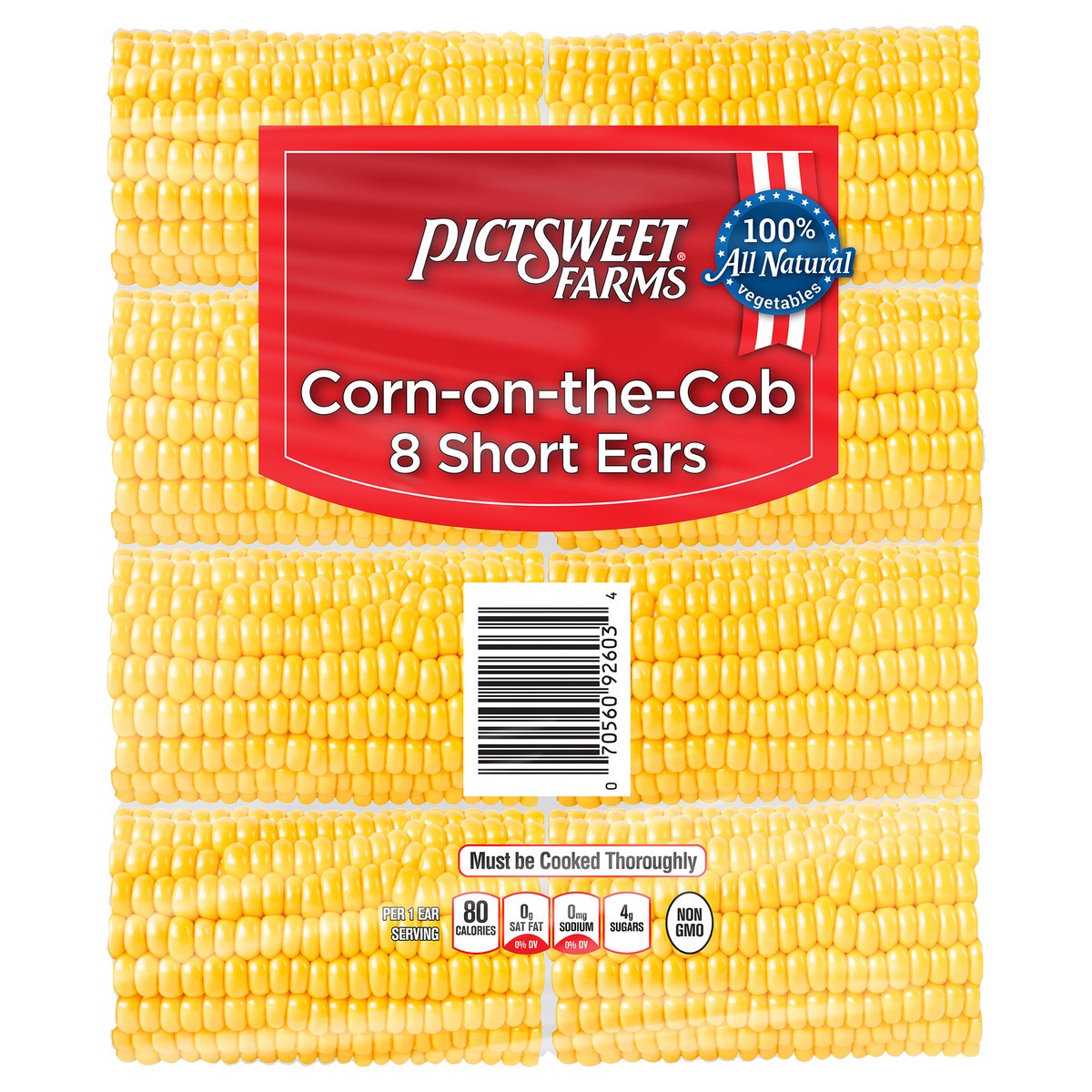slide 1 of 6, PictSweet Corn-on-the-Cob, 8 ct