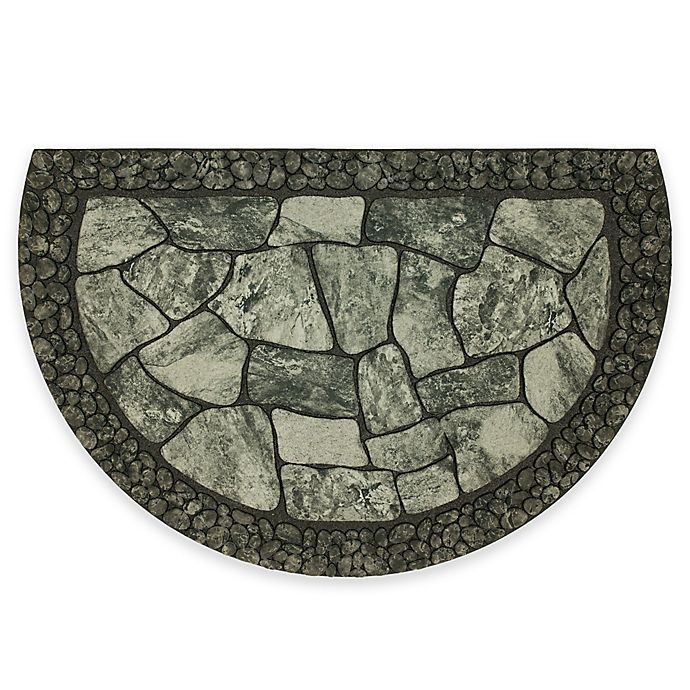 slide 1 of 4, B. Smith Tuscany Greystone 23 x 35'' Slice Door Mat - Grey/Black'', 1 ct