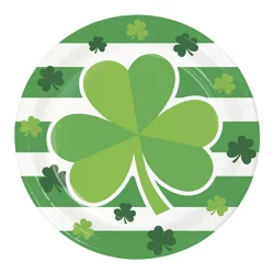 Creative Converting Irish Clovers Dinner Plate