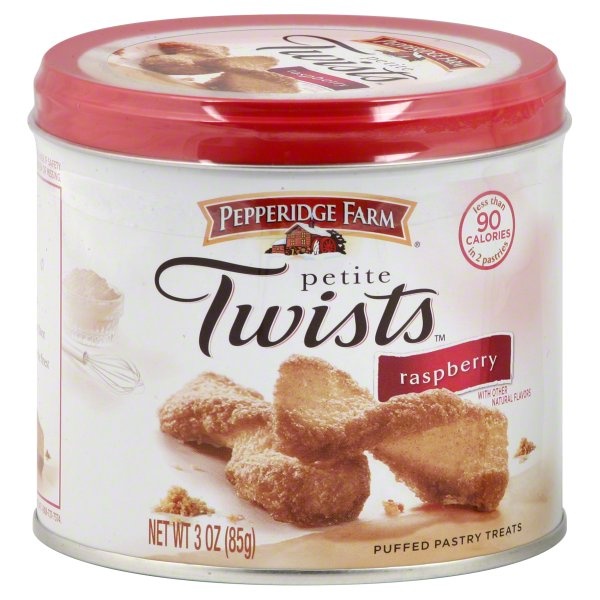 slide 1 of 1, Pepperidge Farm Twists Raspberry Puffed Pastry Treats, 3 oz