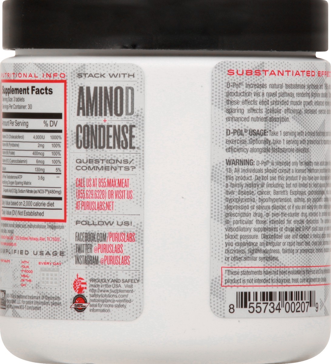 slide 4 of 12, Purus Coated Tablets D-Pol 90 ea, 90 ct