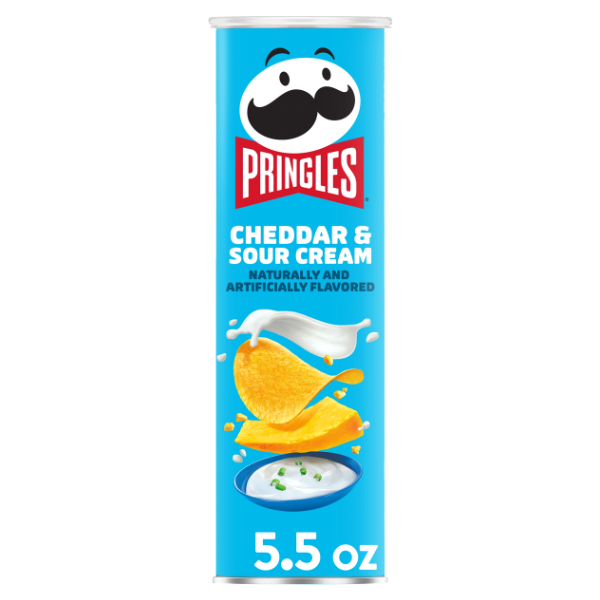 slide 1 of 6, Pringles Potato Crisps Chips, Cheddar and Sour Cream, 5.5 oz, 5.5 oz
