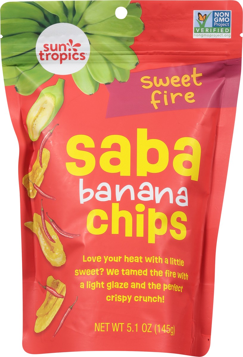 slide 2 of 13, Sun Tropics Saba Banana Chips Sweet Chil, 5.1 oz