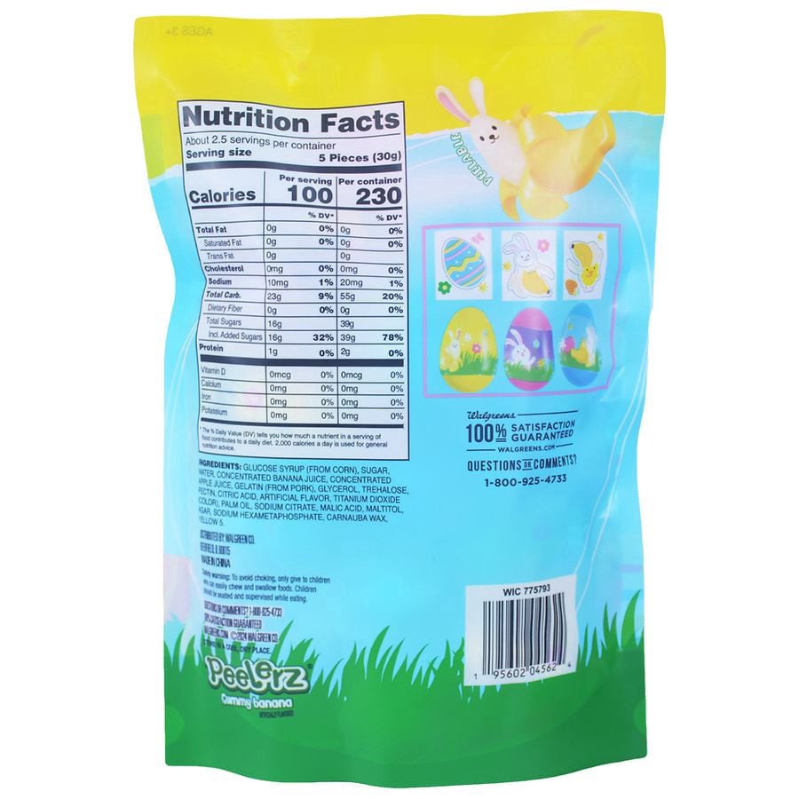 slide 3 of 4, Nice! Gummy Peelable Candy & Sticker Filled Eggs Banana, 2.53 oz