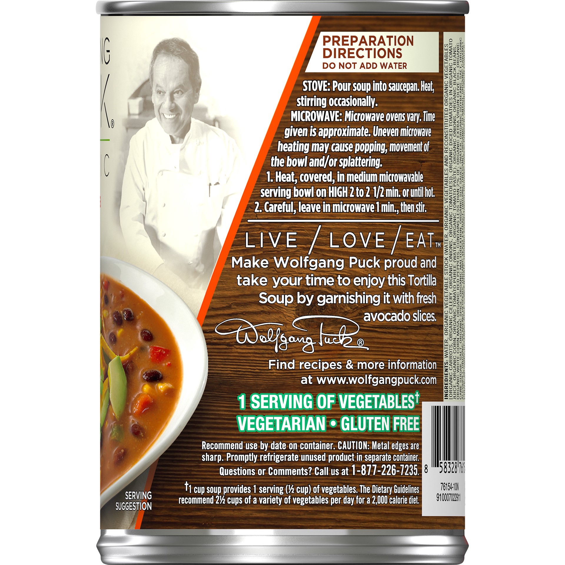 slide 4 of 5, Wolfgang Puck Organic Signature Tortilla Soup 14.5 oz, 14.5 fl oz