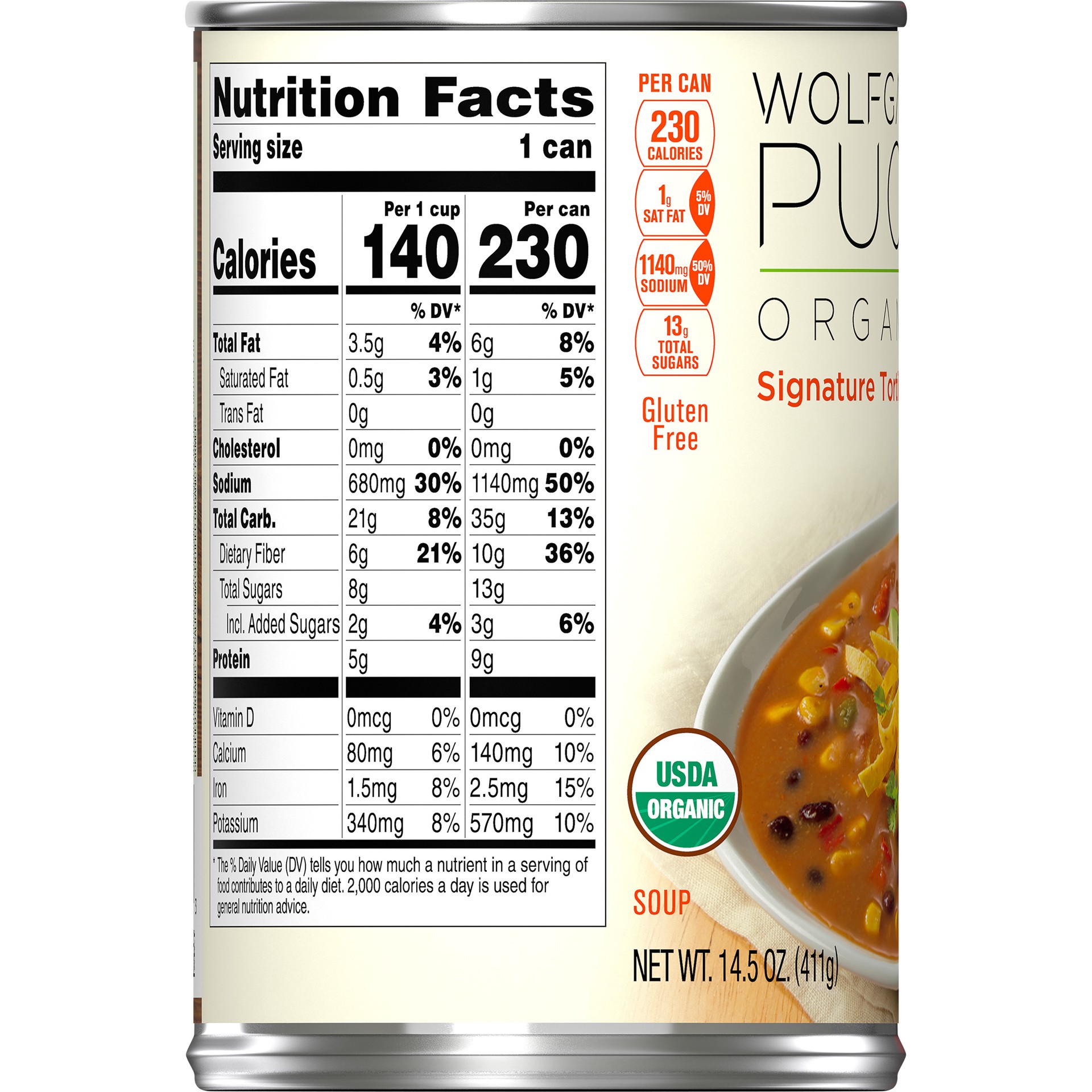 slide 2 of 5, Wolfgang Puck Organic Signature Tortilla Soup 14.5 oz, 14.5 fl oz