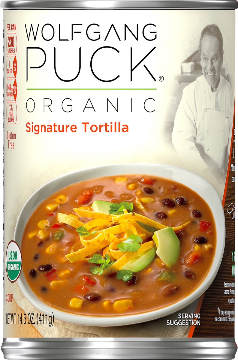 slide 1 of 5, Wolfgang Puck Organic Signature Tortilla Soup 14.5 oz, 14.5 fl oz