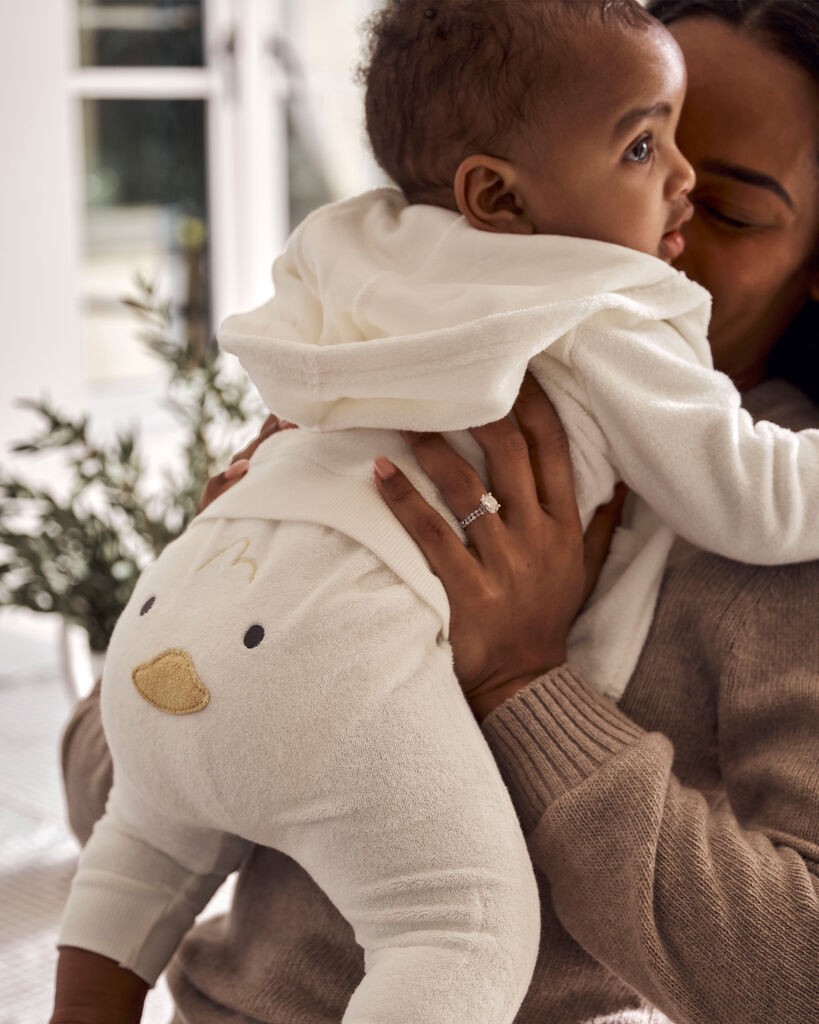 slide 3 of 5, Carter's Baby 3-Piece Duck Little Cardigan Set - Ivory Ivory 12M, 3 pc