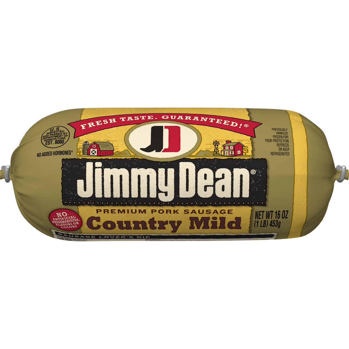 slide 5 of 5, Jimmy Dean Premium Pork Country Mild Breakfast Sausage Roll, 16 oz, 16 oz