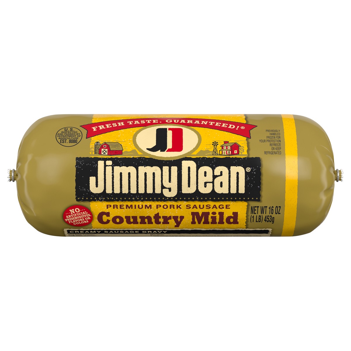 slide 1 of 5, Jimmy Dean Premium Pork Country Mild Breakfast Sausage Roll, 16 oz, 16 oz