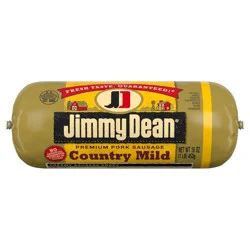 Jimmy Dean Premium Pork Country Mild Breakfast Sausage Roll, 16 oz