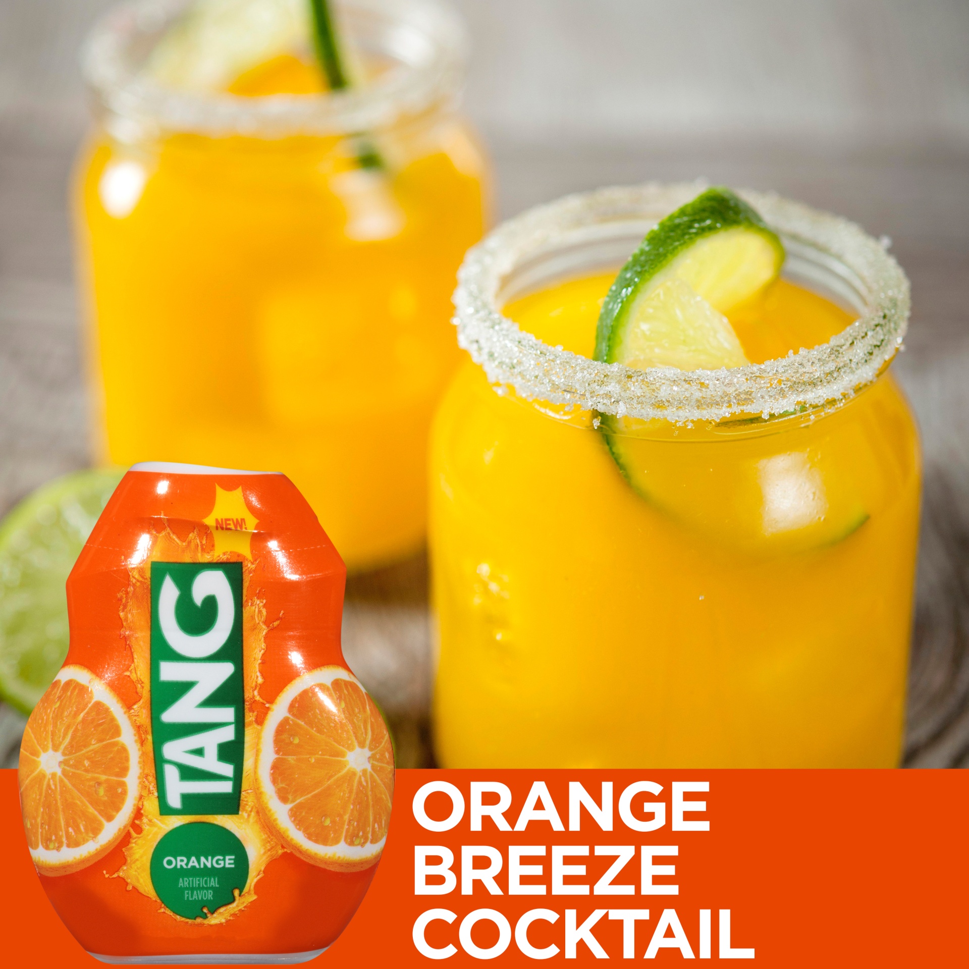 slide 2 of 7, Tang Orange Artificially Flavored Liquid Soft Drink Mix, 1.62 fl oz