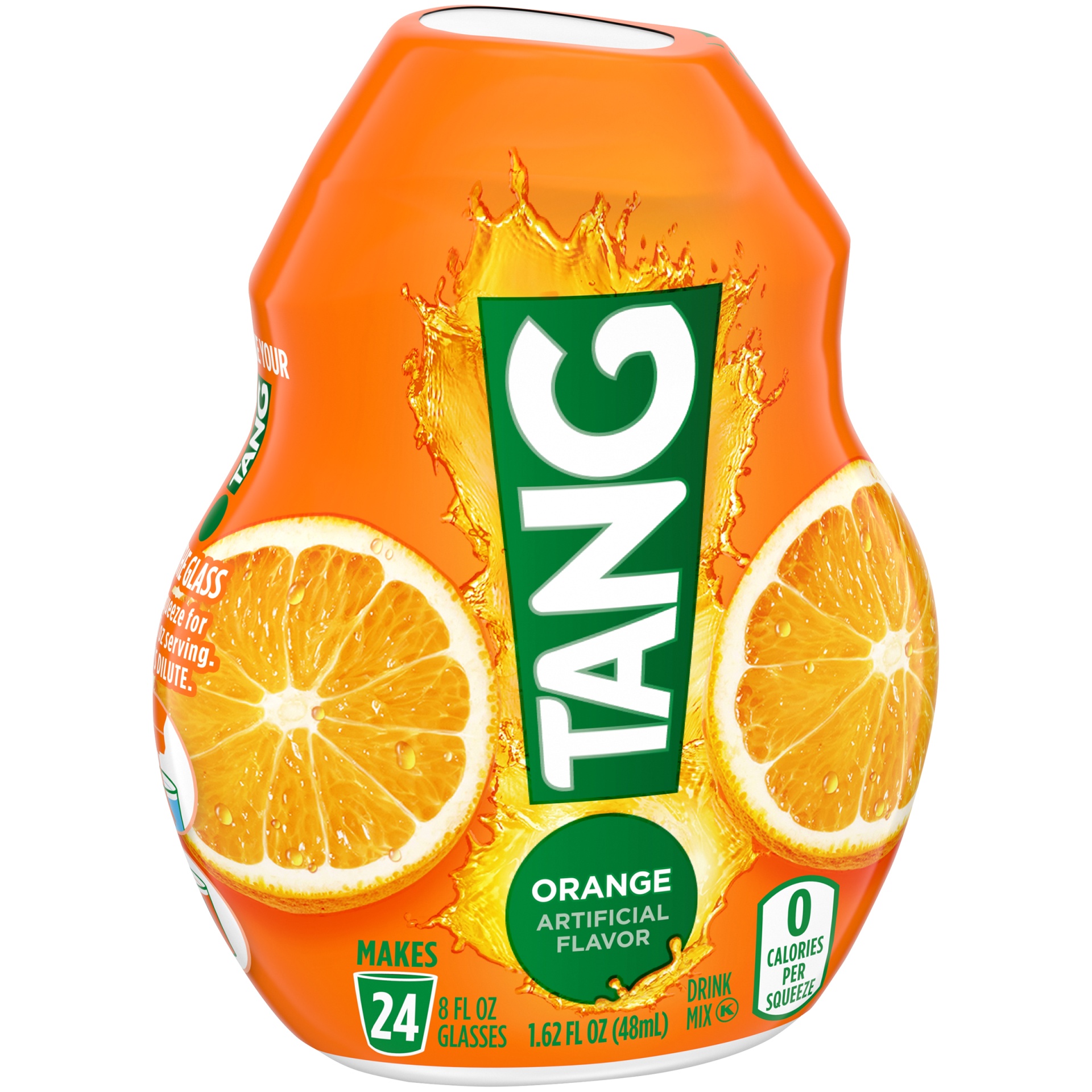 slide 3 of 7, Tang Orange Artificially Flavored Liquid Soft Drink Mix, 1.62 fl oz