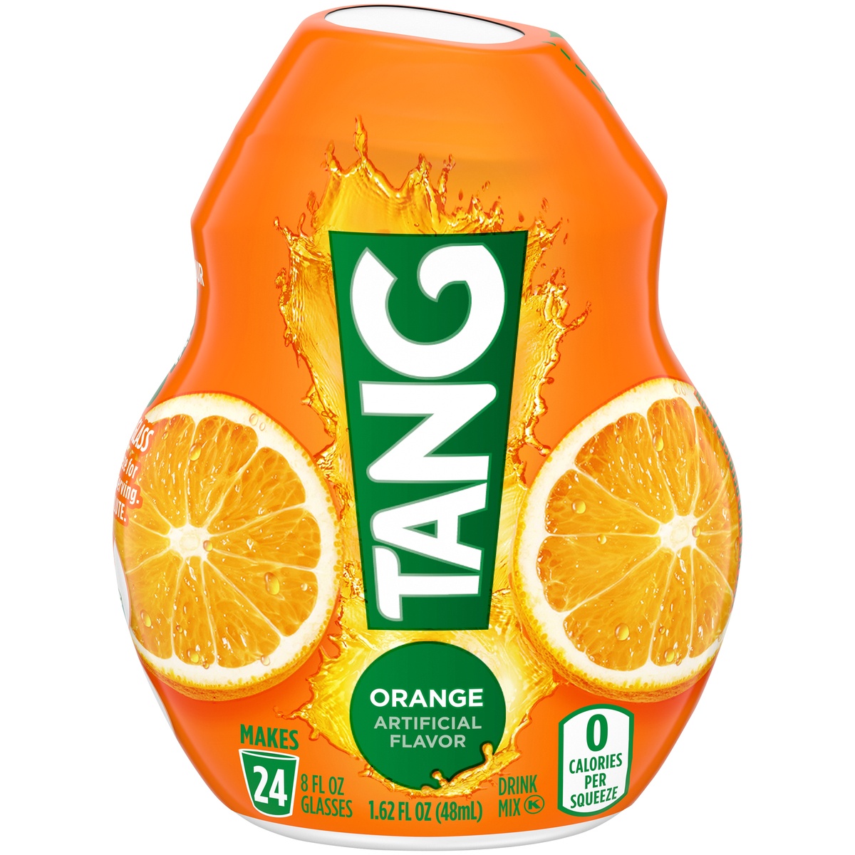 slide 1 of 1, Tang Orange Artificially Flavored Liquid Soft Drink Mix, 1.62 fl oz Bottle, 
