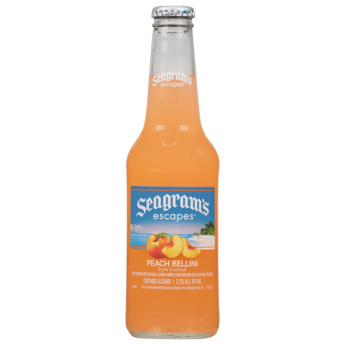 Seagram's Escapes Peach Bellini Malt Beverage 11.2 fl oz 11 oz Shipt