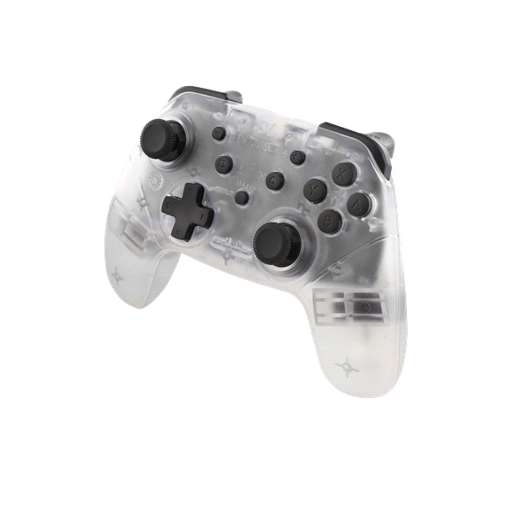 slide 1 of 1, Nyko Wireless Core Controller for Nintendo Switch - Clear, 1 ct