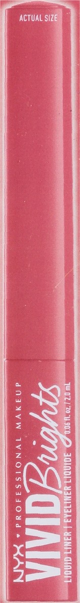 slide 4 of 9, NYX Professional Makeup Vivid Brights VBLL04 On Red Matte Liquid Eyeliner 0.06 fl oz, 0.06 fl oz