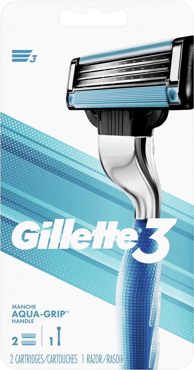 slide 2 of 5, Gillette 3 Razor 1 ea, 1 ct