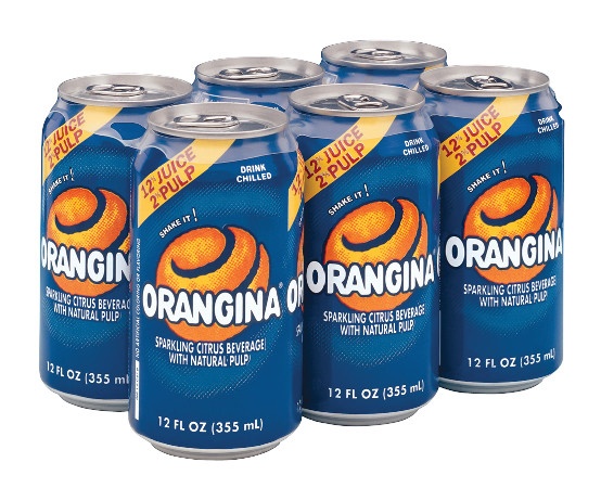 slide 1 of 3, Orangina Sparkling Citrus Beverage With Natural Pulp, 6 ct