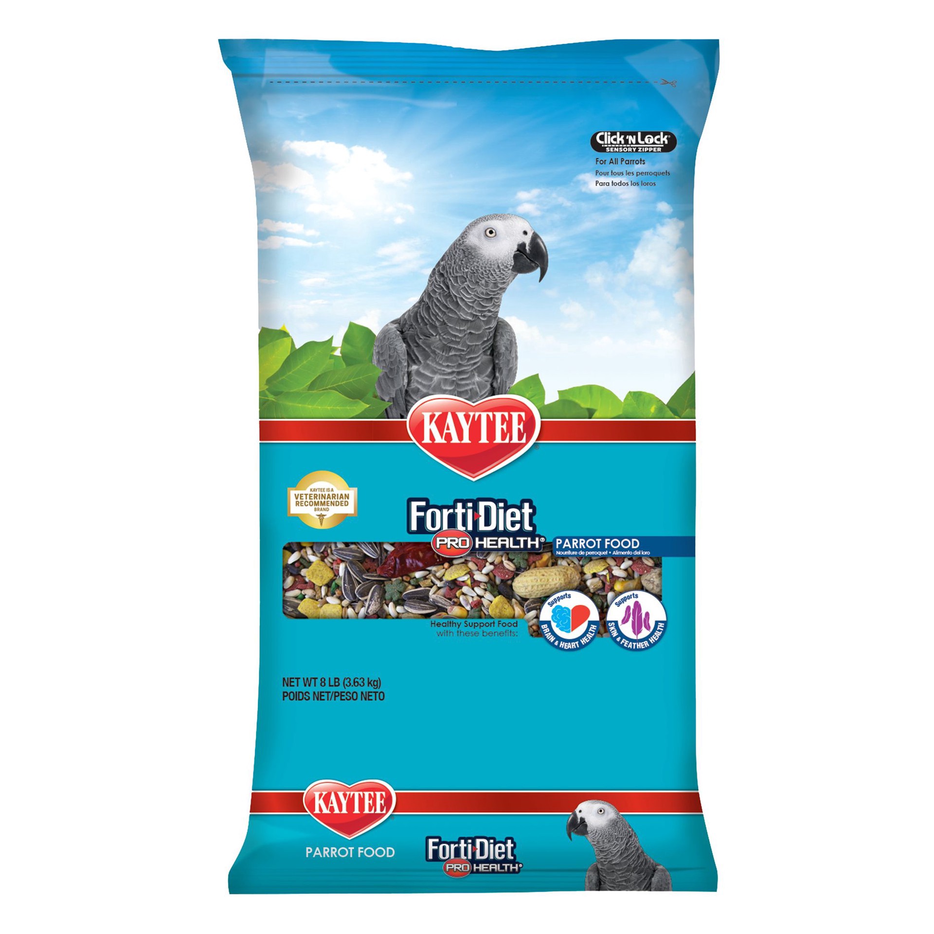slide 1 of 1, KAYTEE Forti-Diet Pro Health Parrot Food, 8 lb